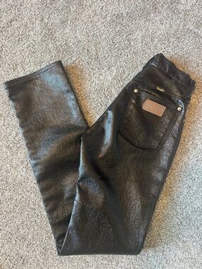 Vintage Wrangler Leather Straight Leg Pants